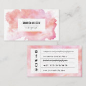 Carte De Visite Aquarelle (Devant / Derrière)
