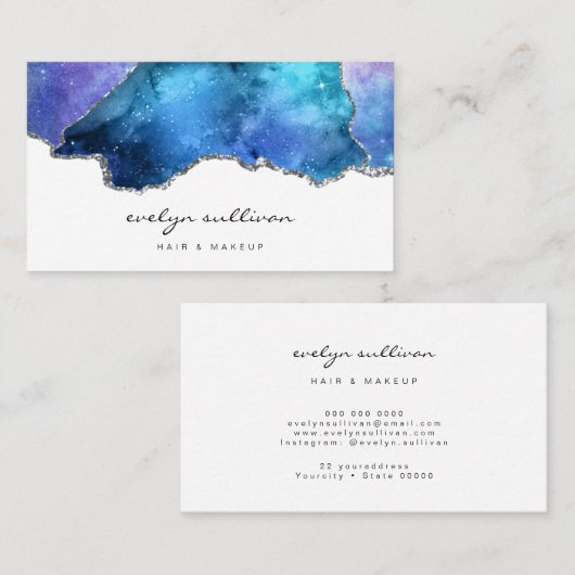 Carte De Visite aquarelle (Devant / Derrière)