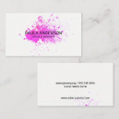 Carte De Visite Aquarelle (Devant / Derrière)