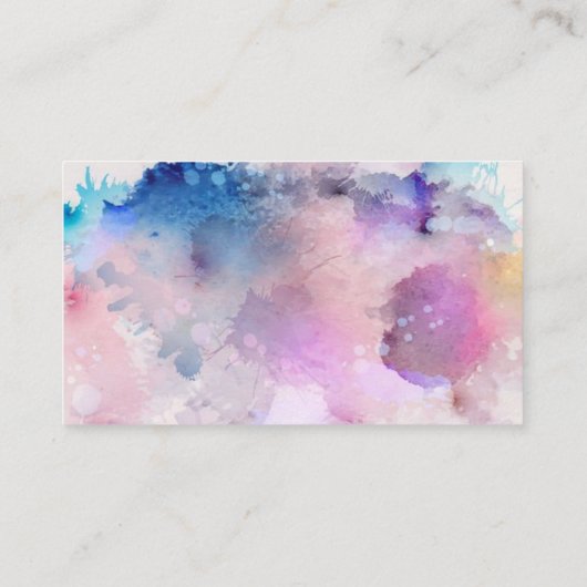Carte de visite aquarelle (Dos)