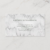 Carte De Visite Aquarelle à la mode feuillue du vert | sur le (Dos)