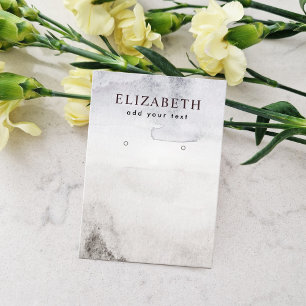 Carte De Visite Aquarelle Abstrait Boho Beach Écran d'oreille