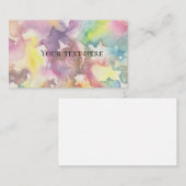 Carte De Visite Aquarelle Abstraite (Devant / Derrière)