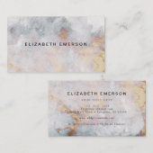 Carte De Visite Aquarelle Abstraite (Devant / Derrière)