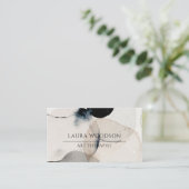 Carte De Visite Aquarelle Abstraite (Debout devant)