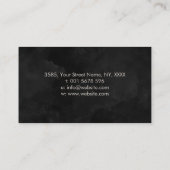 Carte De Visite Aquarelle Abstraite Arbre violet violet (Dos)