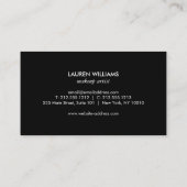 Carte De Visite Aquarelle Abstraite brillante néon brosse (Dos)