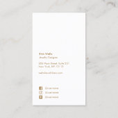 Carte De Visite Aquarelle Abstraite de lavande rose (Dos)