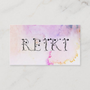 Carte De Visite *~* Aquarelle Abstraite et apaisante REIKI Ivy Pas