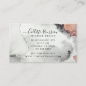 Carte De Visite Aquarelle Abstraite moderne Concepteur intérieur (Dos)