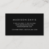 Carte De Visite Aquarelle Abstraite moderne Triangle violet (Dos)