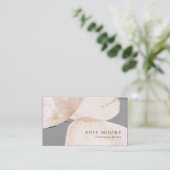 Carte De Visite Aquarelle Abstraite Peinte Artistique (Debout devant)