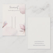 Carte De Visite Aquarelle Abstraite Porte-cheveux flou flou (Devant / Derrière)