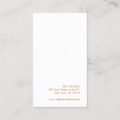 Carte De Visite Aquarelle Abstraite rose pâle (Dos)