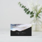 Carte De Visite aquarelle agate cheveux et maquillage (Debout devant)