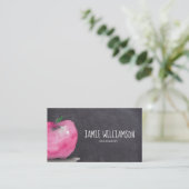 Carte De Visite Aquarelle APPLE enseignant art (Debout devant)