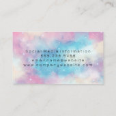 Carte De Visite Aquarelle Arrière - plan Galaxy (Dos)