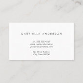 Carte De Visite Aquarelle Artistic (Dos)