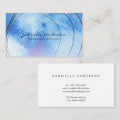 Carte De Visite Aquarelle Artistic (Devant / Derrière)