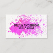 Carte De Visite Aquarelle | Artistique (Devant)