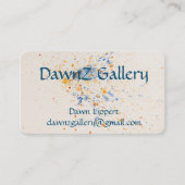 Carte de visite aquarelle artistique (Devant)