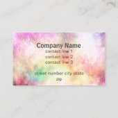 Carte De Visite aquarelle artistique abstraite colorée (Dos)