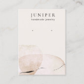 Carte De Visite Aquarelle artistique Écouteurs Bijoux Display (Devant)