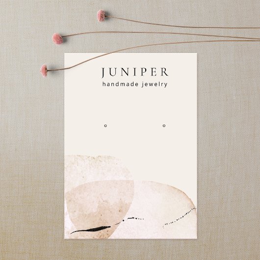 Carte De Visite Aquarelle artistique Écouteurs Bijoux Display