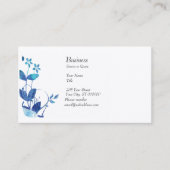 Carte De Visite Aquarelle artistique mignonne de Blueattitude (Devant)