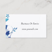 Carte De Visite Aquarelle artistique mignonne de Blueattitude (Dos)