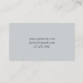 Carte De Visite Aquarelle Aspen Birch Tree (Dos)