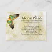 Carte De Visite ** Aquarelle Beurre doré doré Parties scintillant  (Dos)