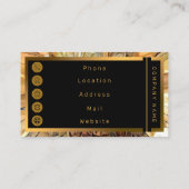 Carte De Visite Aquarelle Big Sun Sunflower Collection élégante (Dos)