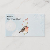 Carte De Visite Aquarelle Bird (Dos)