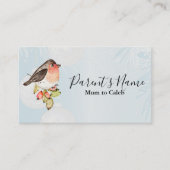 Carte De Visite Aquarelle Bird (Devant)