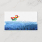 Carte De Visite Aquarelle Bird (Dos)