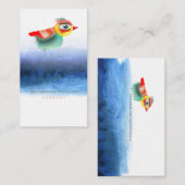Carte De Visite Aquarelle Bird (Devant / Derrière)