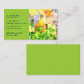 Carte De Visite Aquarelle Bird House Agent immobilier (Devant / Derrière)