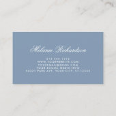 Carte De Visite Aquarelle bleu bleu rose bleu bleu bleu bleu bleu  (Dos)