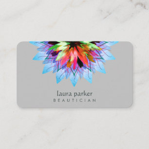 Carte De Visite Aquarelle Bleu Lotus Lotus Logo Massage Yoga