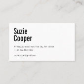 Carte De Visite Aquarelle bleu rose moderne (Dos)