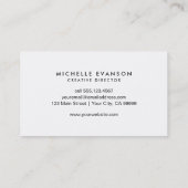 Carte De Visite Aquarelle bleu vert encre Directeur de création (Dos)