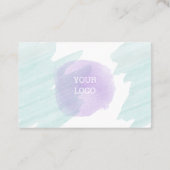 Carte De Visite Aquarelle Blueberries Wellness Coach (Dos)