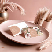 Carte De Visite Aquarelle bohème chic moderne Boho Florals Arch