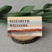 Carte De Visite Aquarelle Boho Abstrait