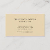 Carte De Visite Aquarelle botanique moderne Vert professionnel (Dos)