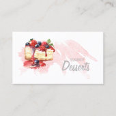 Carte De Visite Aquarelle Boulangerie Desserts ID298 (Devant)