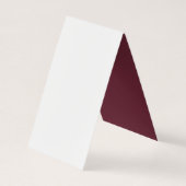 Carte De Visite Aquarelle bourguignonne et rousse Florale (Dos)