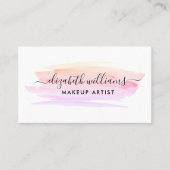 Carte De Visite Aquarelle brosse, maquilleur (Devant)