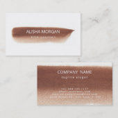 Carte De Visite Aquarelle Brown (Devant / Derrière)